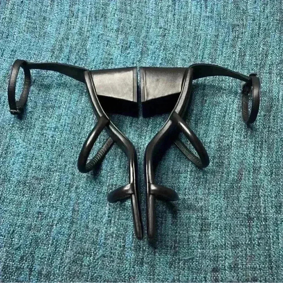 Free People Parker Pillow Square Toe Heels in Black - Picture 6 of 6